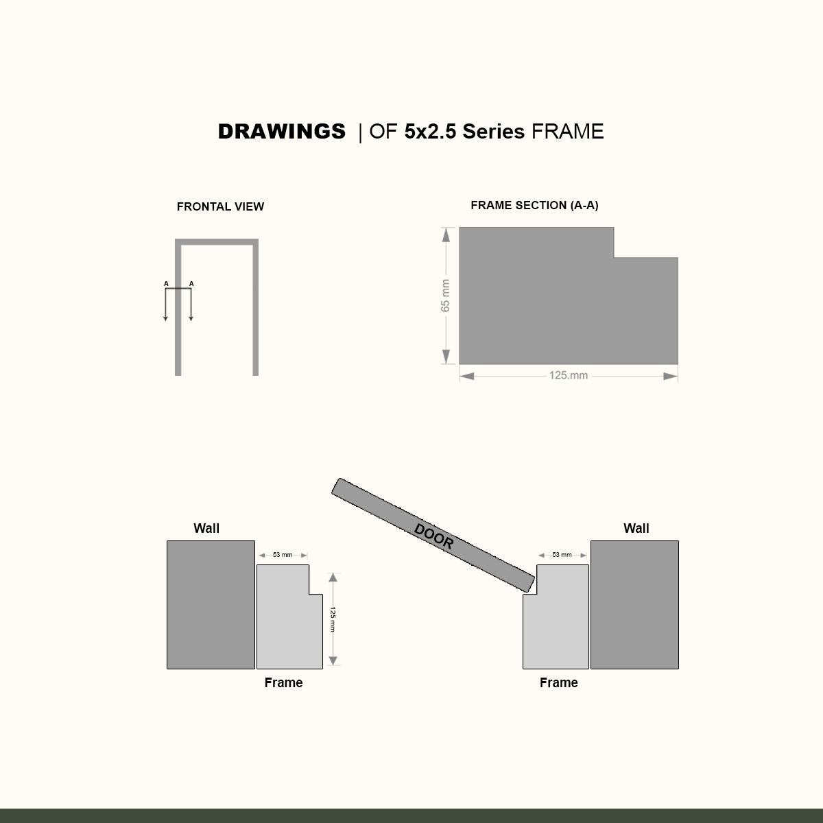 Premium WPC MAIN Door Frame 52Series