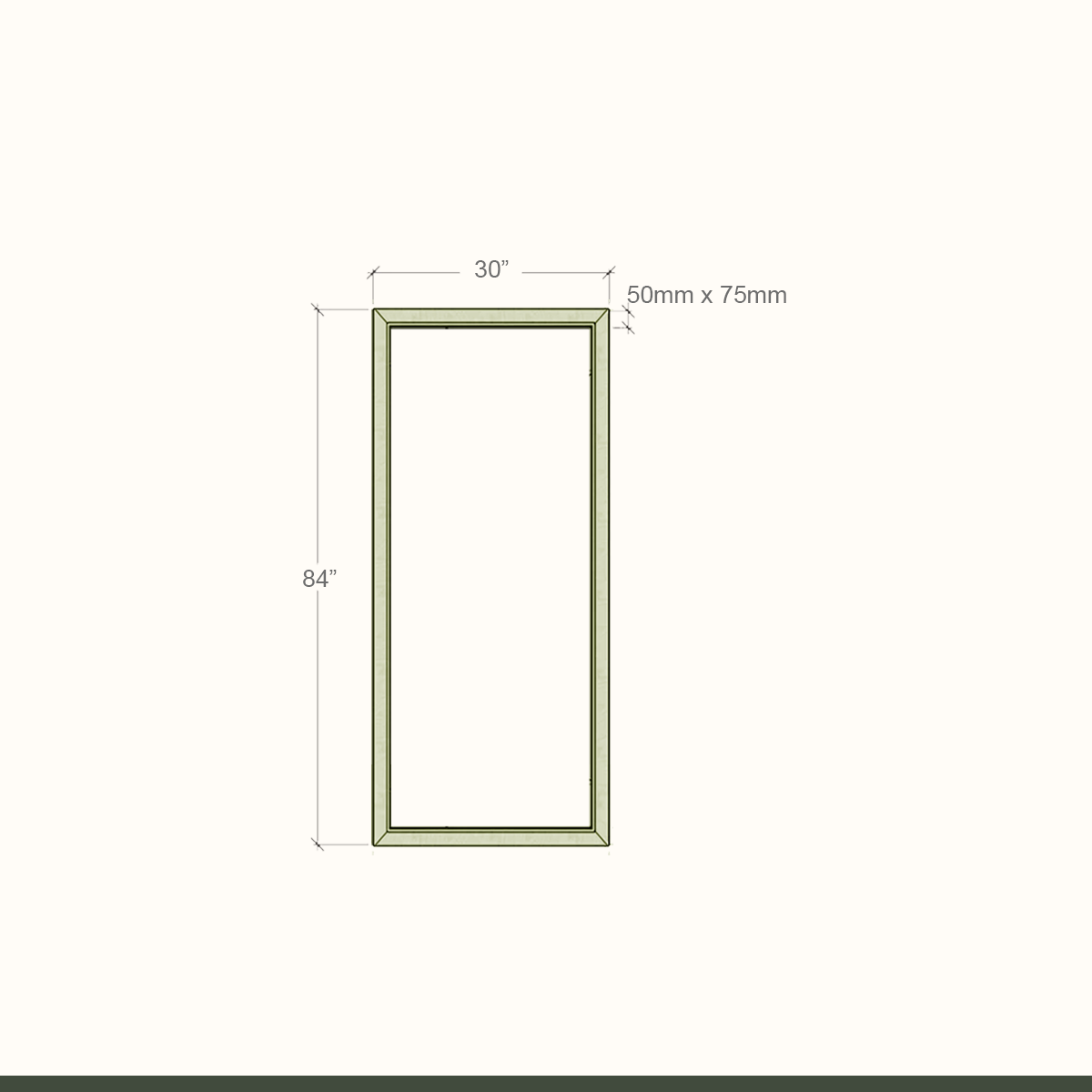 Standard WPC UTILITY Door Frame 32Series
