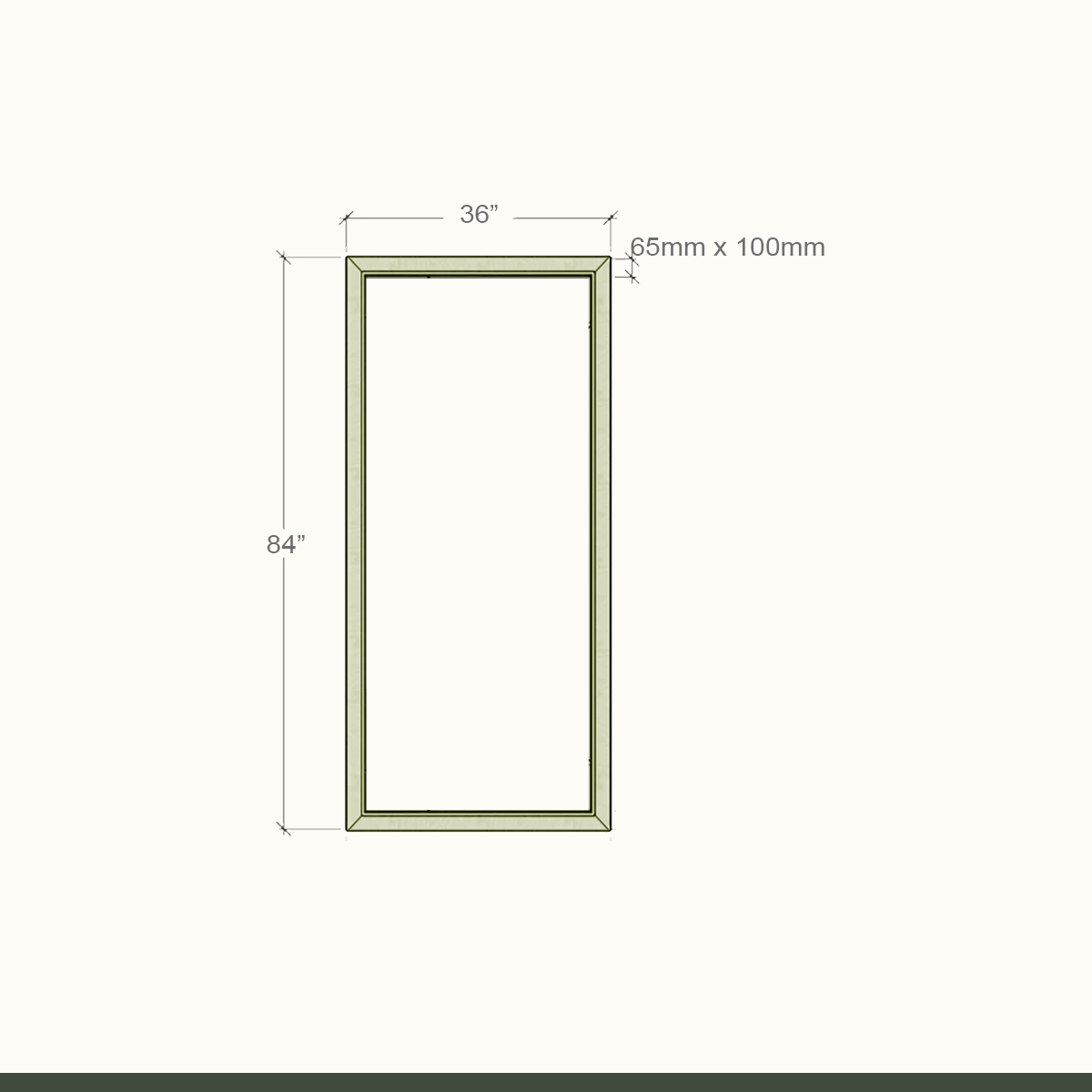 Standard WPC UTILITY Door Frame 42Series