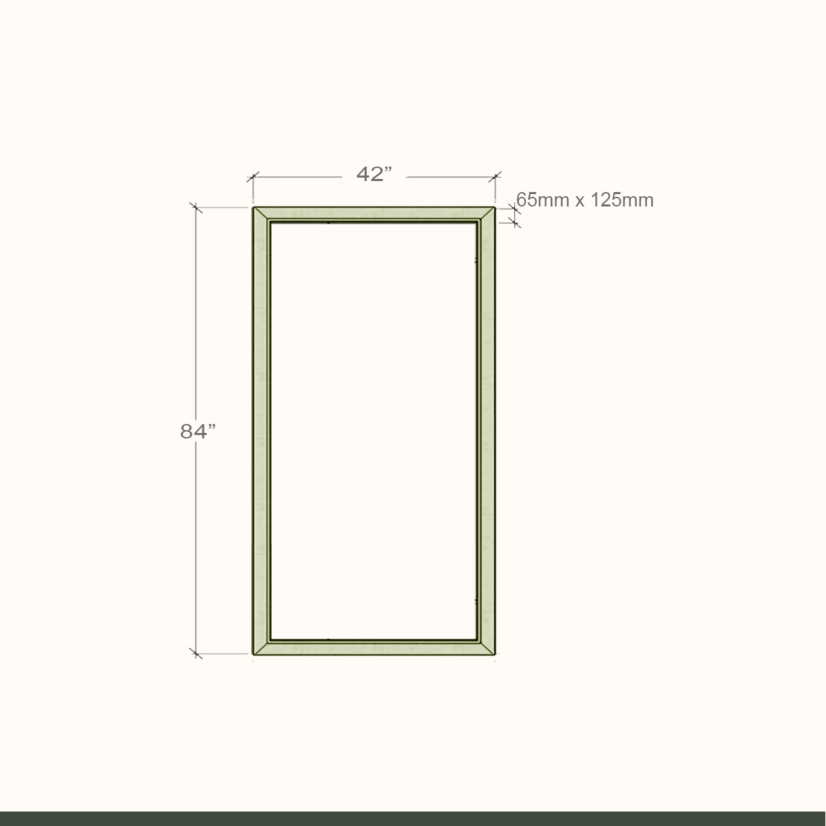 Standard WPC MAIN Door Frame 52Series